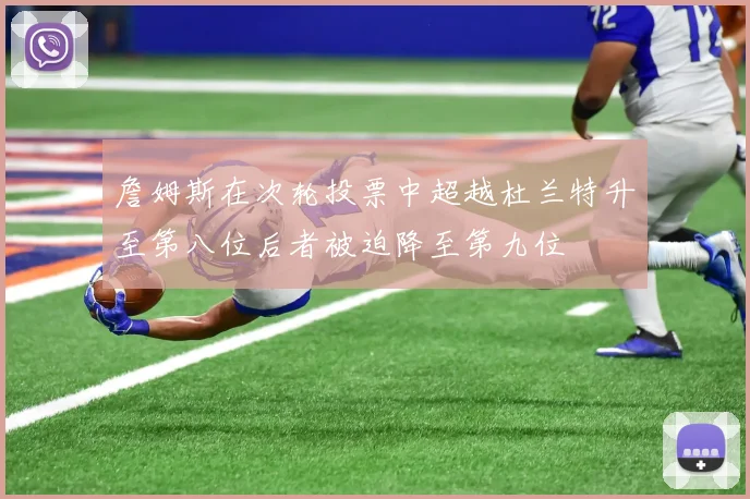 詹姆斯在次轮投票中超越杜兰特升至第八位后者被迫降至第九位